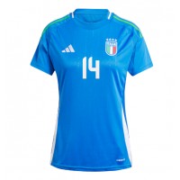 Camiseta Italia Federico Chiesa #14 Primera Equipación para mujer Eurocopa 2024 manga corta